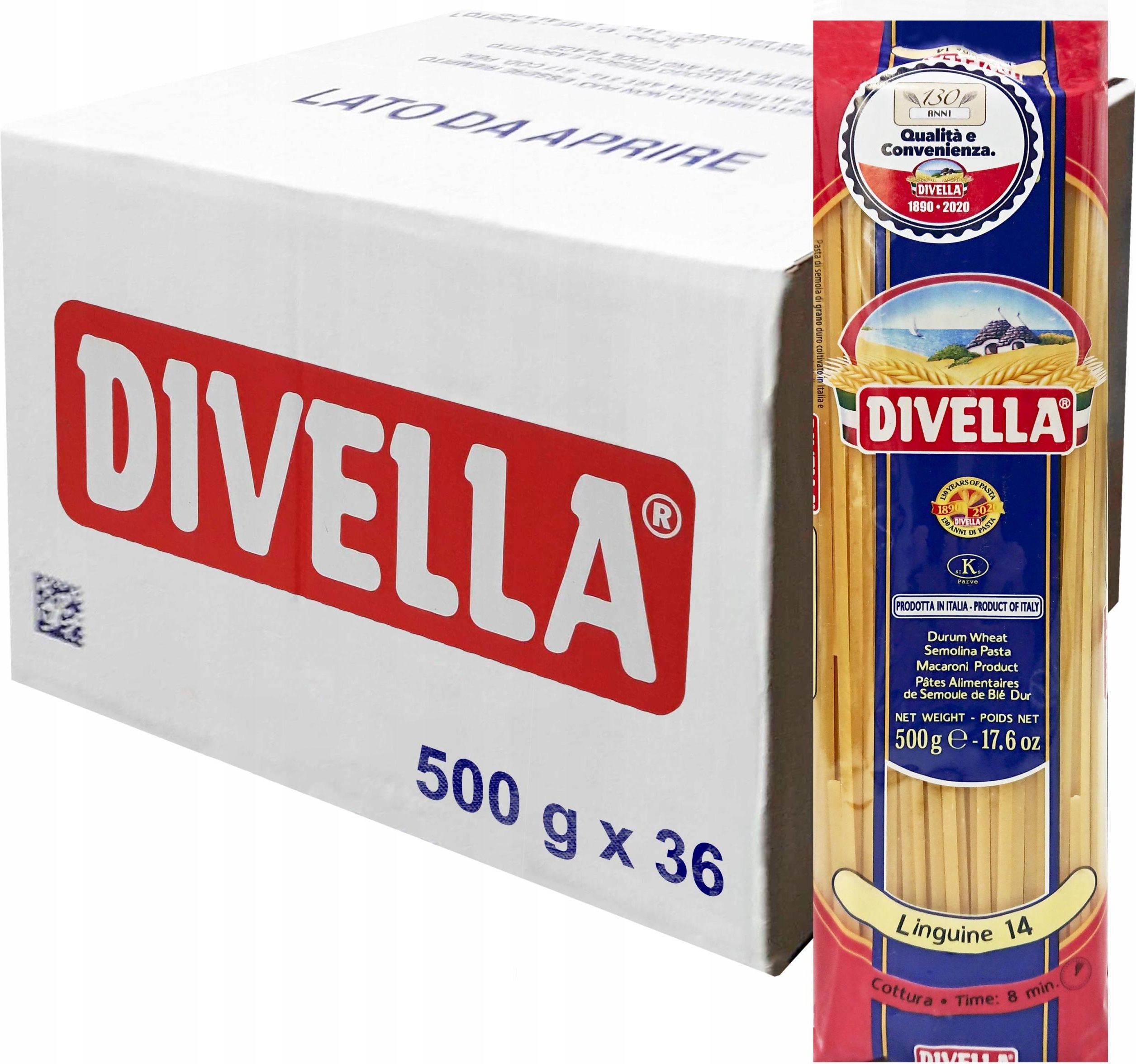 Divella Makaron Linguine 500g x 36 Karton Spaghetti Ceny i opinie