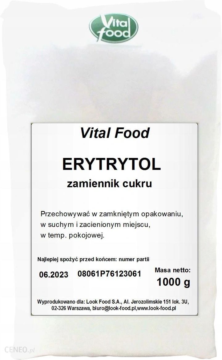 Erytrytol 1kg Cenowy