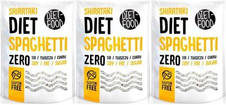 DietFood 3 x Makaron Konjac Spaghetti 200g 