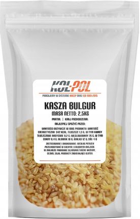 KolPol Kasza Bulgur 2,5kg Naturalna Zdrowa 