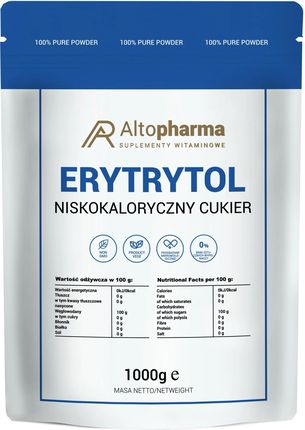 Erytrytol Niskokaloryczny Cukier Erytrol 1kg Wege