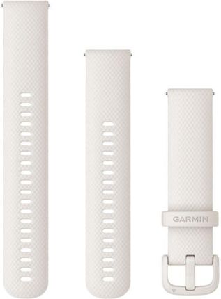 Garmin Silikonowy pasek 20 mm Quick Release Forerunner 55, 245, 645 / Vivomove HR, 3, Luxe, Style / Venu / Vivoactive 3 - Ivory [010-12924-80] (4163)