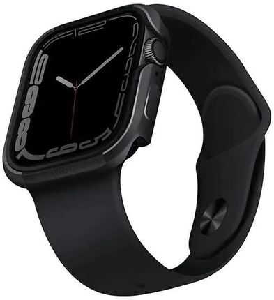 UNIQ etui Valencia Apple Watch Series 4/5/6/7/SE 40/41mm. grafitowy/graphite (344580)