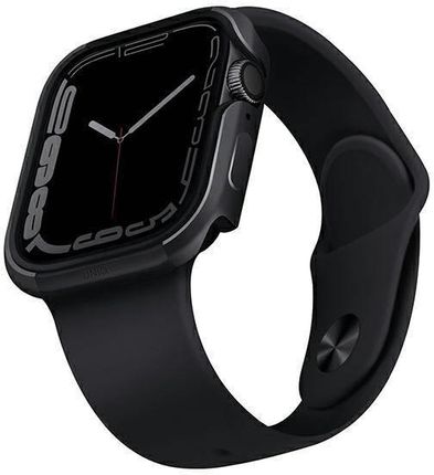 UNIQ etui Valencia Apple Watch Series 4/5/6/7/SE 45/44mm. grafitowy/graphite (224327)