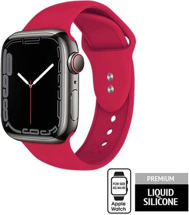 Crong Liquid Pasek do Apple Watch 42/44/45 mm (malinowy)
