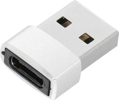 Zdjęcie Adapter HF/audio + ładowanie Typ C do Typ C biały BOX (39759) - Brańsk