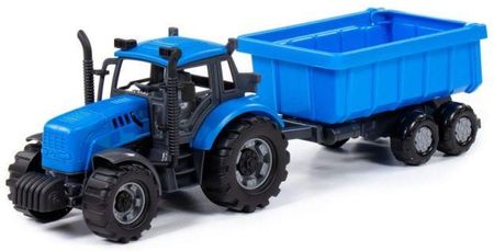 Wader Traktor Z Akcesoriami Progress Niebieski 91277