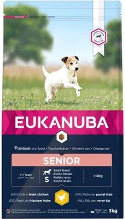 Eukanuba Dla starszych psów małych ras bogata w świeżego kurczaka 3kg