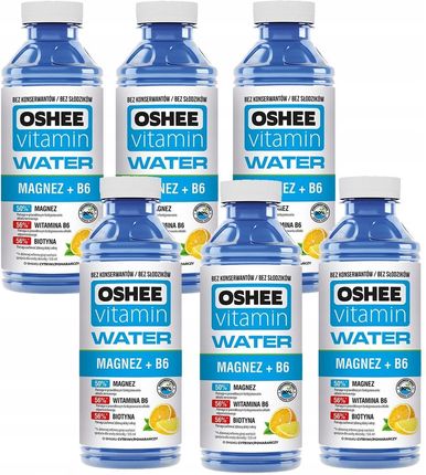 Oshee Vitamin Water Magnez+B6 6x555ml