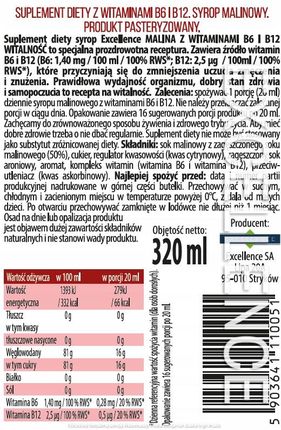 Sd Syrop Prozdrowotny Malinowy 320ml - zdjęcie 2