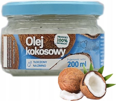 Olej Kokosowy Na Zimno Nierafinowany 200ml Oliwia