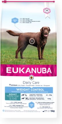 Eukanuba Daily Care Weight Control dla dorosłych psów dużych ras ze skłonnością do nadwagi 2x15Kg