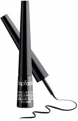Topface Eyeliner W Płynie - Dipliner Shine Carbon Black