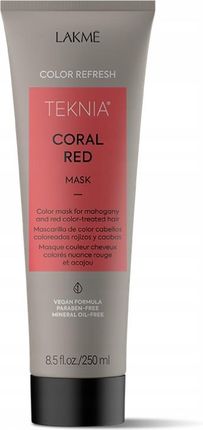 Lakme Koloryzująca Maska Do Włosów Czerwonych - Teknia Color Refresh Coral Red Mask 250 Ml