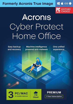 Acronis Cyber Protect Home Office Premium 3 PC / 1 Rok + 1 TB Cloud Storage (HOQASHLOS)