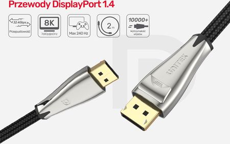 Unitek Przewód Displayport 1.4 8K 60Hz 2m (C1608BNI)