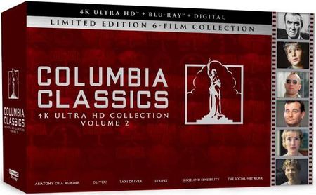Columbia Classics Collection 4K Ultra HD Volume 2: Anatomy of a Murder / Oliver! / Taxi Driver / Stripes / Sense and Sensibility / The Social Network