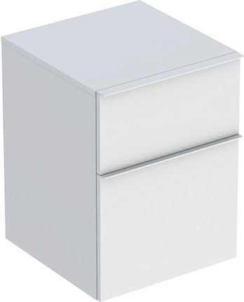 Geberit iCon Boczna szafka z dwoma szufladami 45x60x47,6cm biały/lakierowany matowy biały/matowy (502315013)