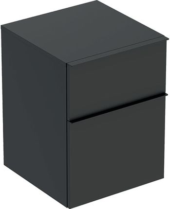 Geberit iCon Boczna szafka z dwoma szufladami 45x60x47,6cm lava/lakierowany matowy lava/matowy (502315JK1)