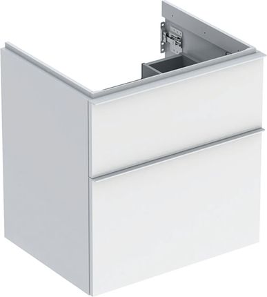 Geberit iCon z dwoma szufladami 59,2x61,5x47,6cm biały/lakierowany na wysoki połysk biały/matowy (502303011)