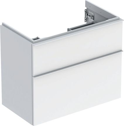 Geberit iCon z dwoma szufladami krótka 74x61,5x41,6cm biały/lakierowany na wysoki połysk biały/matowy (502308011)