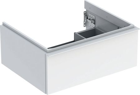 Geberit iCon z jedną szufladą 59,2x24,7x47,6cm biały/lakierowany na wysoki połysk biały/matowy (502310011)