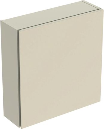 Geberit iCon Górna szafka kwadratowa z jednymi drzwiami 45x46,7x15cm Piaskowo-szary/Lakierowany na wysoki połysk (502319JL1)
