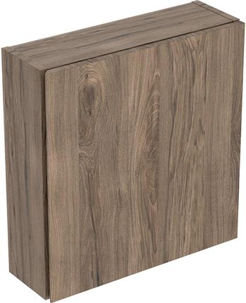 Geberit iCon Górna szafka kwadratowa z jednymi drzwiami 45x46,7x15cm Orzech włoski hickory/Melamina struktura drewna (502319JR1)