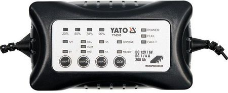 YATO YT-8300 elektroniczny 12/6v 1/4a 200ah