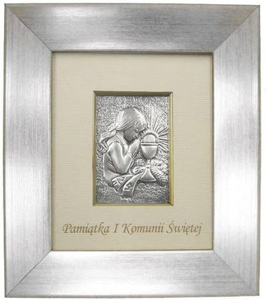 Gold Point Obrazek Srebrny Pamiątka I Komunii Świętej Dziewczynka
