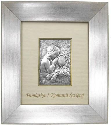 Gold Point Obrazek Srebrny Pamiątka I Komunii Świętej Chłopczyk