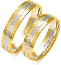 Gold Point Obrączki Z Żółtego I Białego Złota O1863