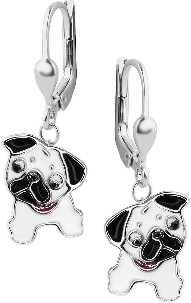 Gold Point Dziecięce Kolczyki Psy Mopsy Ceny i opinie Ceneo.pl