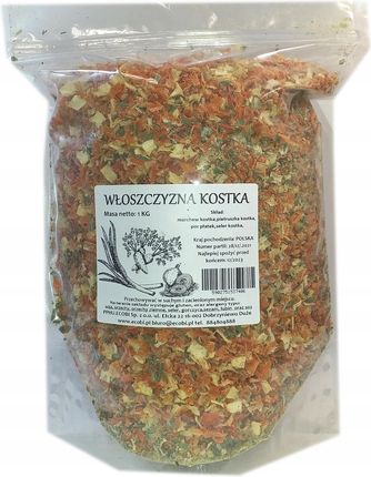 Ecobi Włoszczyzna Kostka Warzywa Suszone 1kg