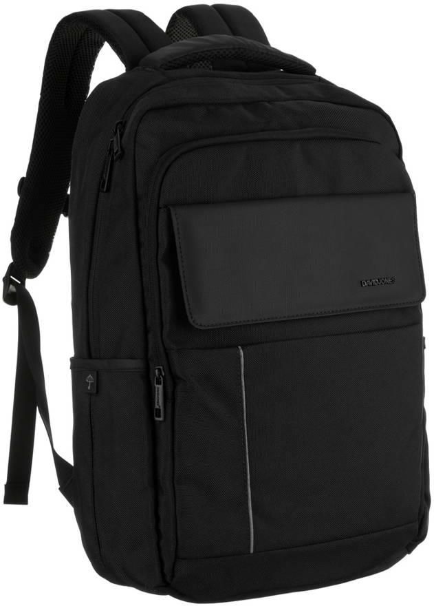 Plecak David Jones Czarny Z Kieszenią Na Laptop I Portem Usb Pc 035