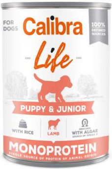 Calibra Dog Life Puppy & Junior Lamb With Rice Jagnięcina Ryż 400G