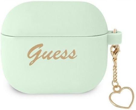 Guess do AirPods 3 cover case green Silicone Charm