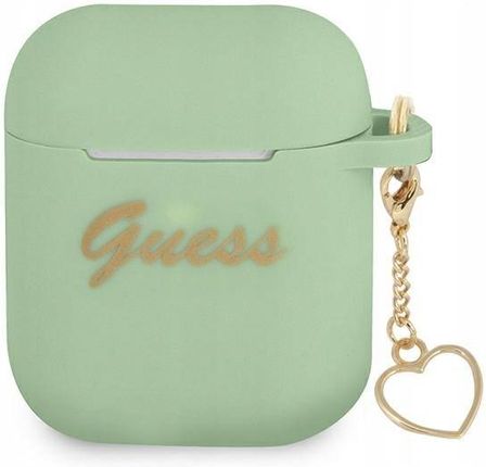 Guess do AirPods cover case green Silicone Charm