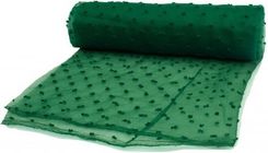 Orient Fashion Organza Haftowane Kropki Leśny Zielony