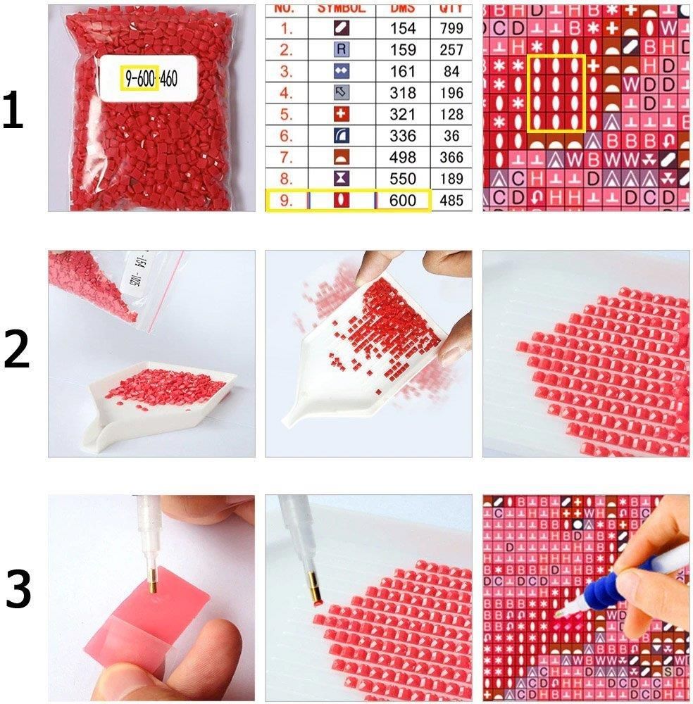 Norimpex Haft Diamentowy Malowanie Diamentami Mozaika 5D - zdjęcie 4 Norimpex Haft Diamentowy Malowanie Diamentami Mozaika 5D