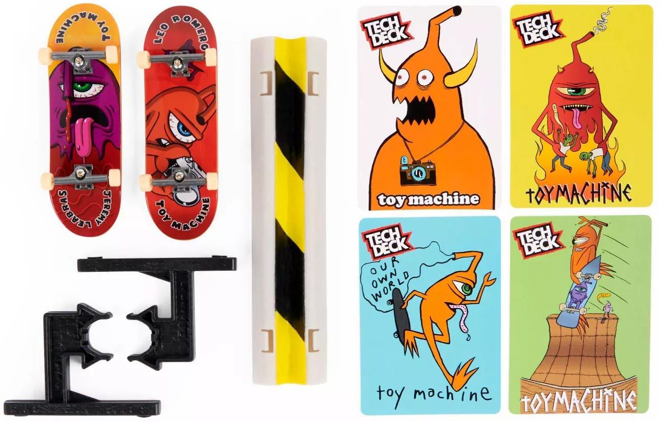 Spin Master Tech Deck 2 Pak Deskorolek Toy Machine Skate - zdjęcie 1 Spin Master Tech Deck 2 Pak Deskorolek Toy Machine Skate