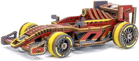 Wooden City Bolid F1 Drewniany Model Do Składania Puzzle 3D