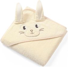 Babyono Okrycie Kąpielowe Frotte 100X100 Z Uszkami Bunny Ears Cream