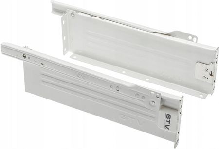 Gtv Prowadnica do szuflad Metalbox 150/450 biała (150450)