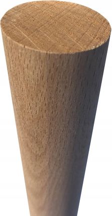 Kołek bukowy gładki 33 cm 40 mm drążek drewniany (1)