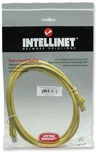 Intellinet patch cord RJ45, snagless, kat. 6 UTP, 2m żółty (342360)