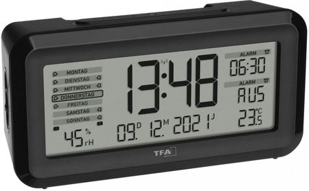 Tfa Dostmann Digital Radio Alarm Clock W Room Clima Boxx2 (60256201)