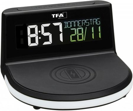 Tfa Dostmann Digital Alarm Clock With Wireless Charger (60202801)