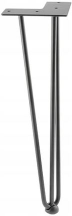 Noga meblowa Arto czarny mat loft 3 pręty 406 mm (GTVNMARTO103R40620M)