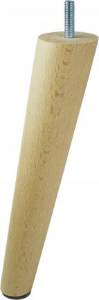 Noga nóżka drewniana skośna ze szpilką lakier 45cm (15BS4504525L)
